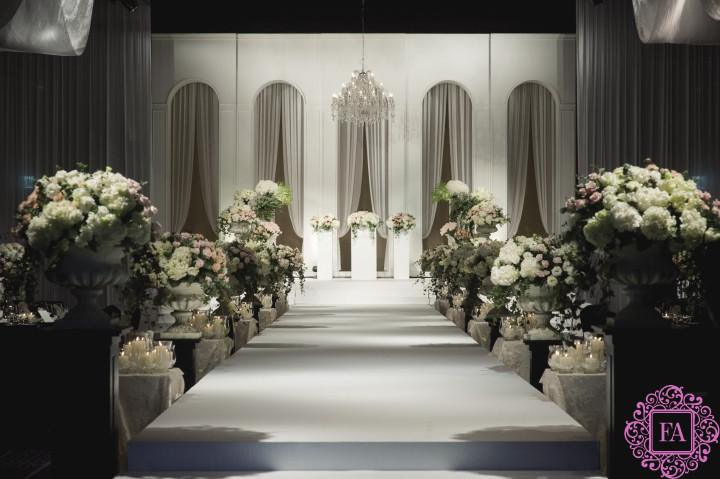 Оформления зала для свадьбы в классическом стиле