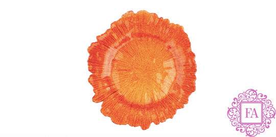Тарелка "Коралл" - оранжевый