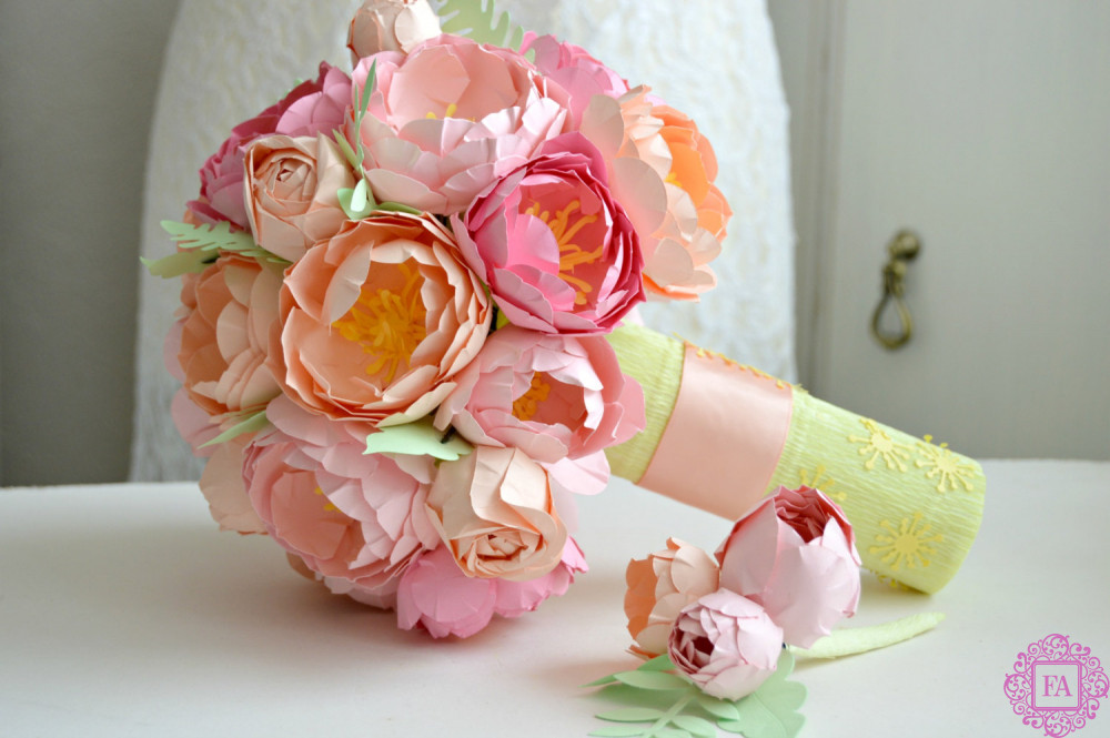 Свадебное оформление бумажными цветами в Москве, цена услуги